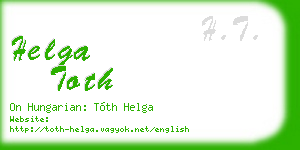 helga toth business card